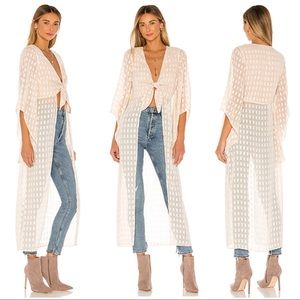 $260 HOUSE of HARLOW DUSTER STONE COLD FOX MAJORELLE REVOLVE LOVERS FRIENDS